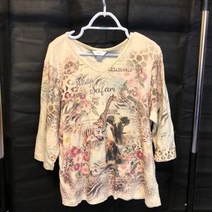 Safari 3/4 length sleeves tee